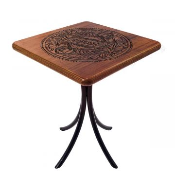 Mesa Madeira 60x60cm Cor Natural - Bistrô Fixa 78cm pta - Weissbier